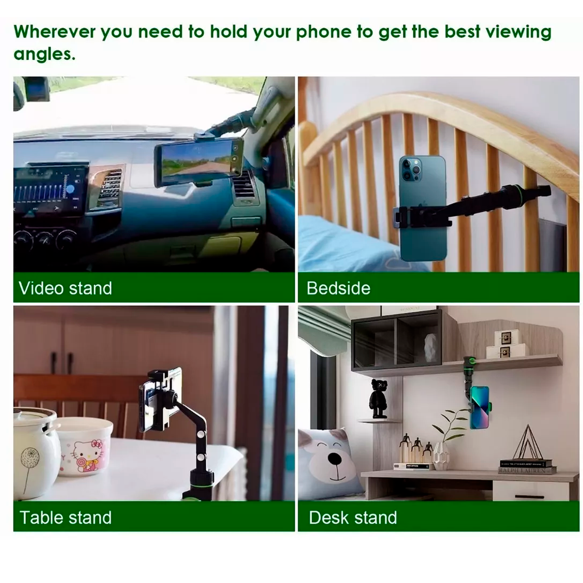 Soporte De Celular Para Espejo Retrovisor De 360 Base Para Celular Para Coche