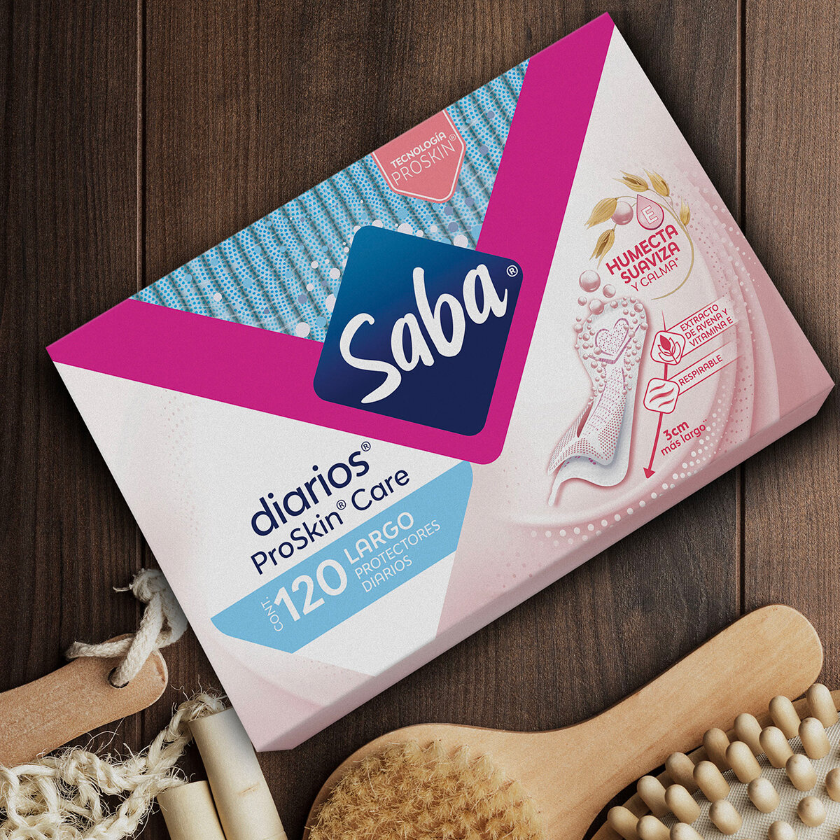 Panti Protectores Diarios Saba Multiestilos Largo 120 Pzas