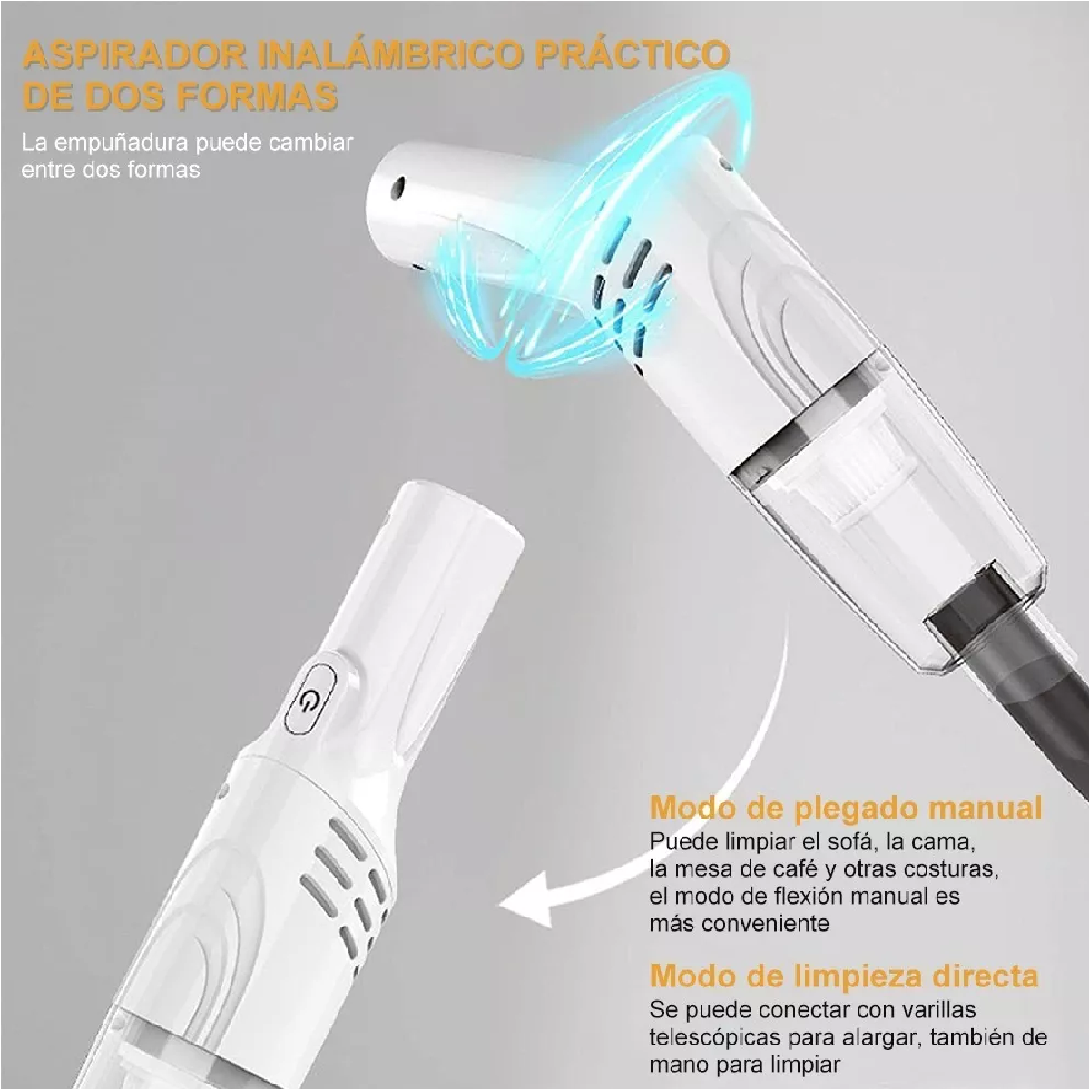 Aspiradora Inalambrica Aspirador Mano Portátil Dos En Uno