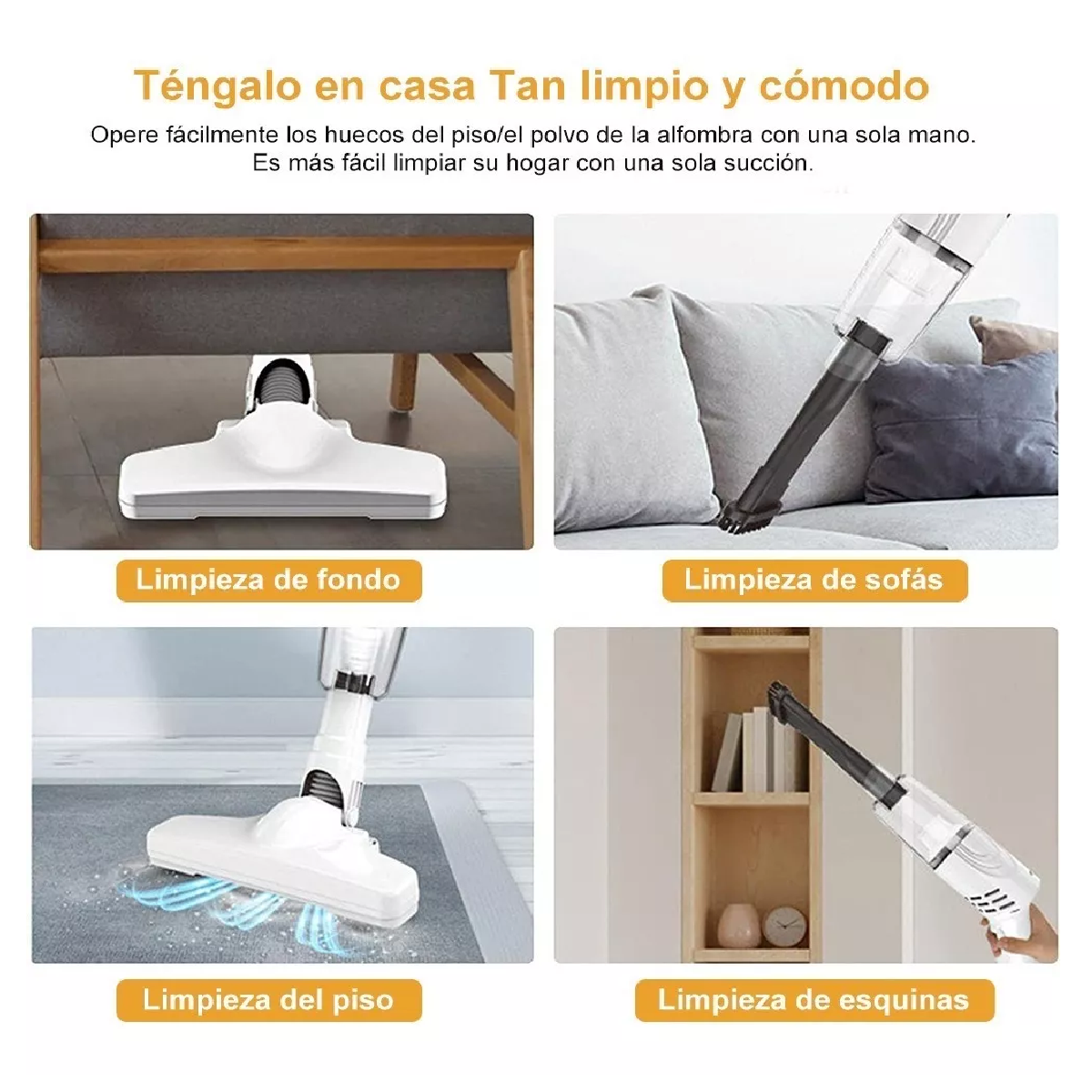 Aspiradora Inalambrica Aspirador Mano Portátil Dos En Uno