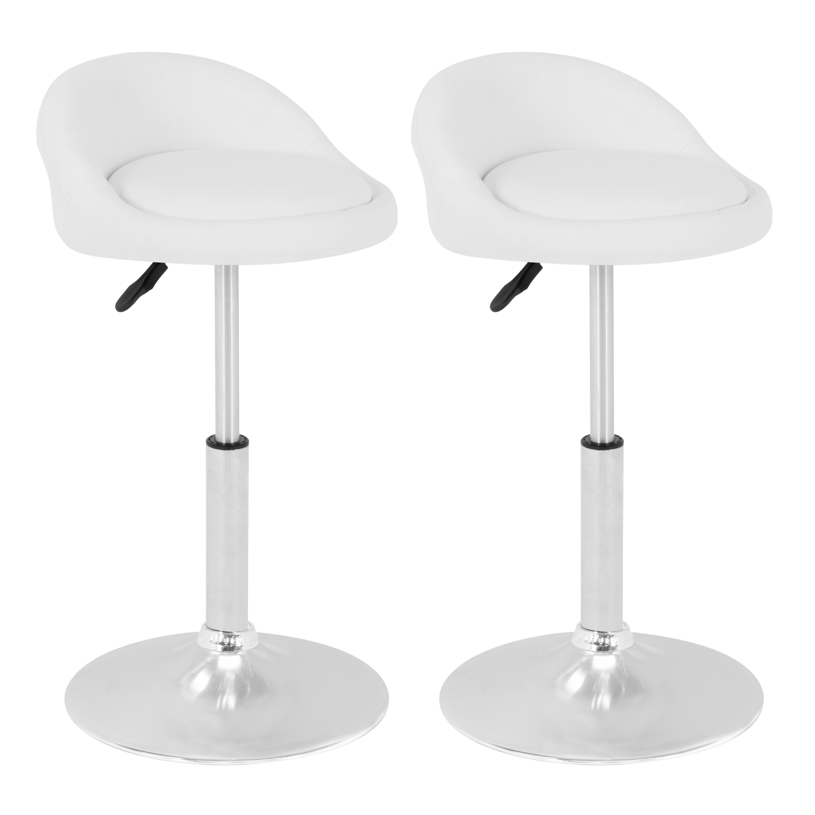 Bancos para Bar Onof 2 Piezas De piel con Altura Ajustable y Giro de 360 grados, Silla Alta para Barra Desayunador, Restaurante, Cafetería