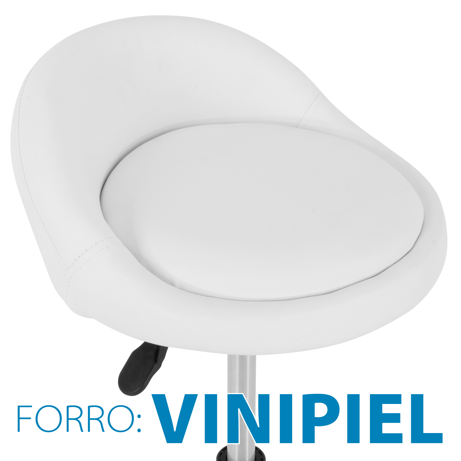 Bancos para Bar Onof 2 Piezas De piel con Altura Ajustable y Giro de 360 grados, Silla Alta para Barra Desayunador, Restaurante, Cafetería