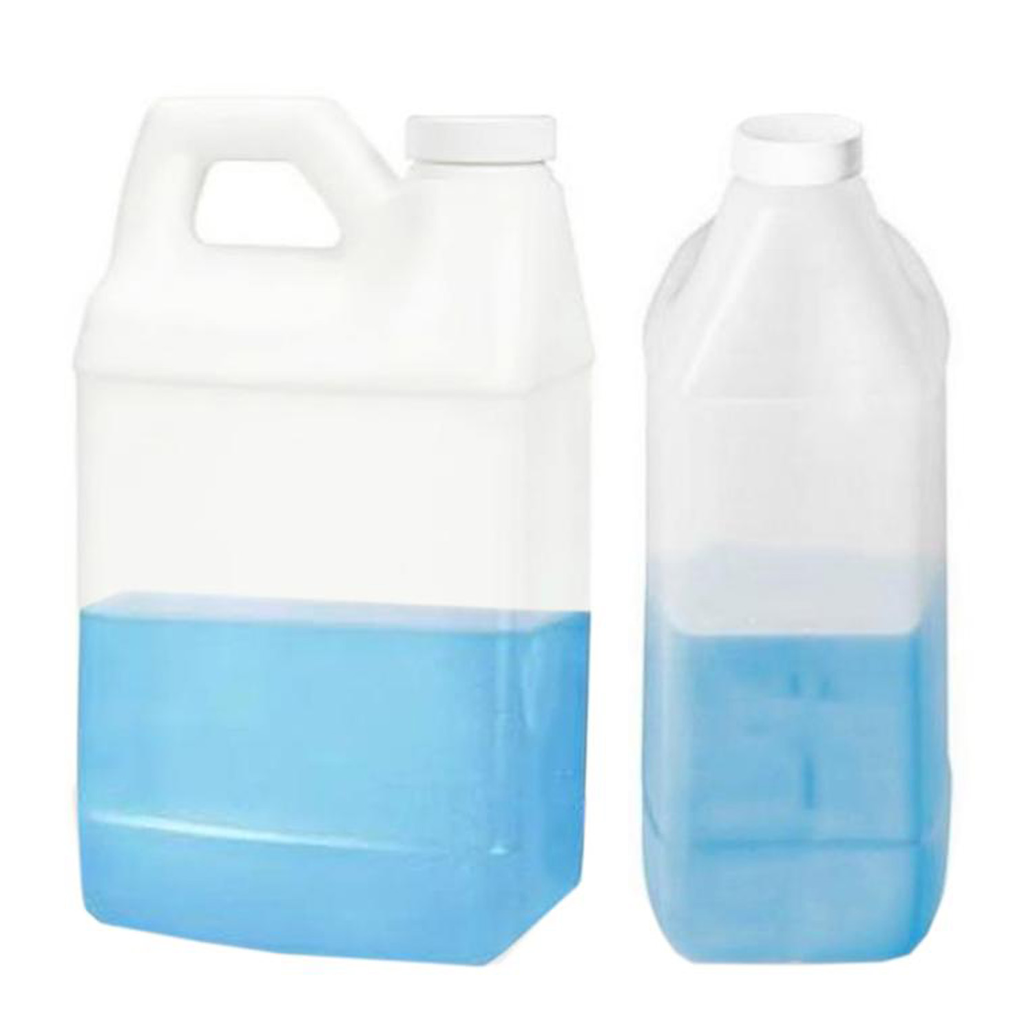 Garrafón de Bidón para Líquidos MXPML-005-5 25 Pzas 1L Diámetro 3,4cm Polietileno Tapa de Rosca Blanco, PlastMini