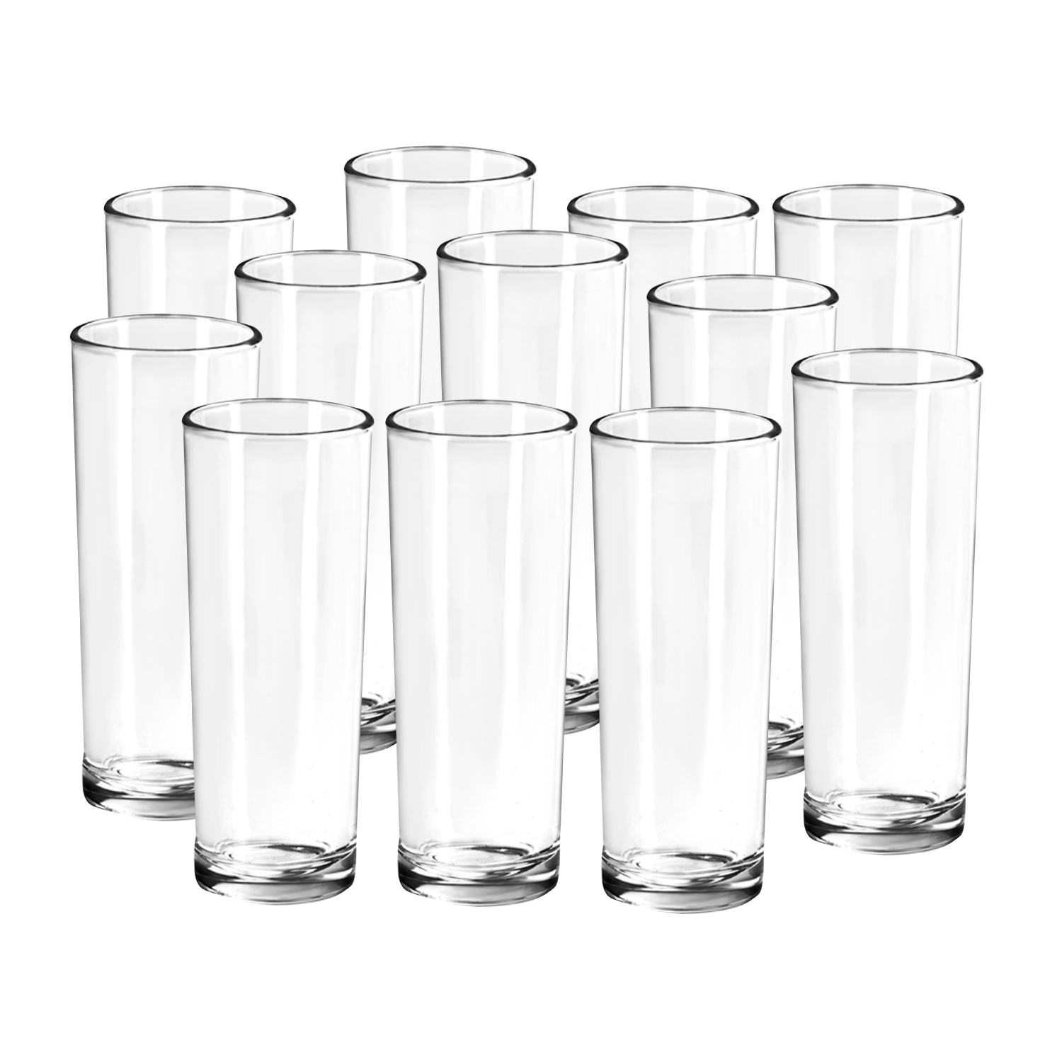 Vaso Para Agua Vidrio Alto Janeiro 320ml Pack 48 Piezas 