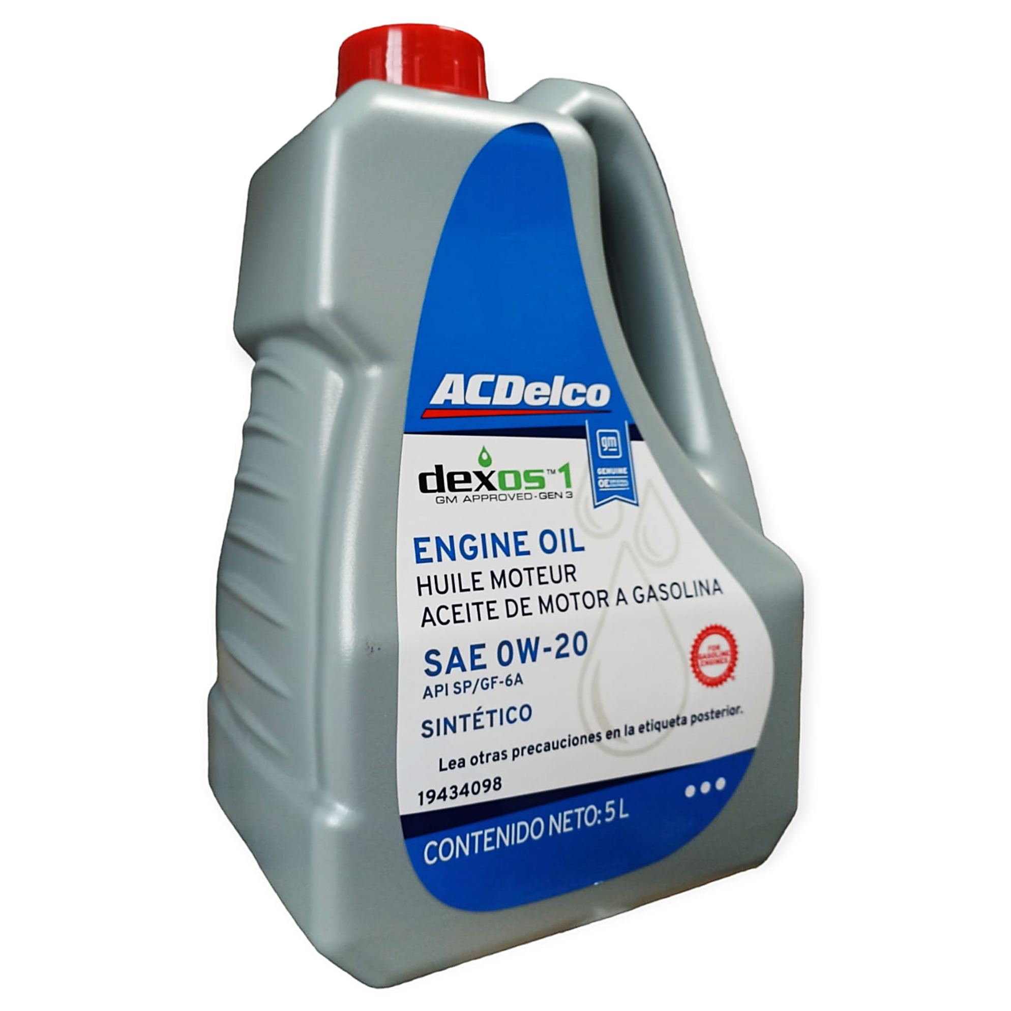 Aceite Sintético ACDelco 0W20 Dexos1 Gen3 5L