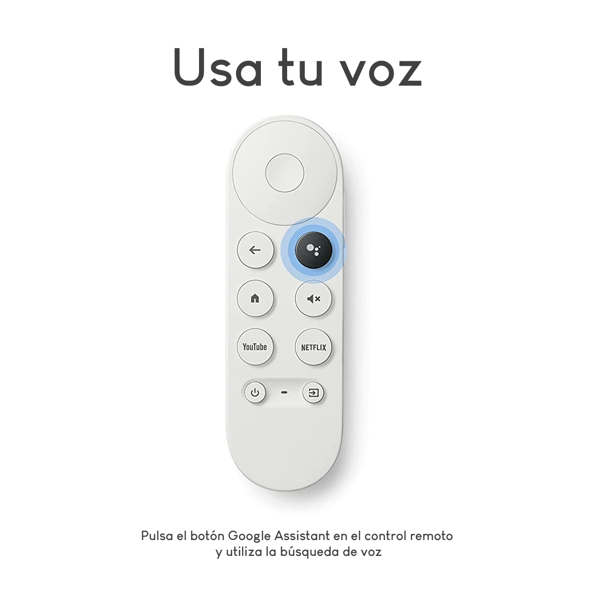 Google Tv + Chromecast *4K* Control remoto Snow, Control De Voz 8gb