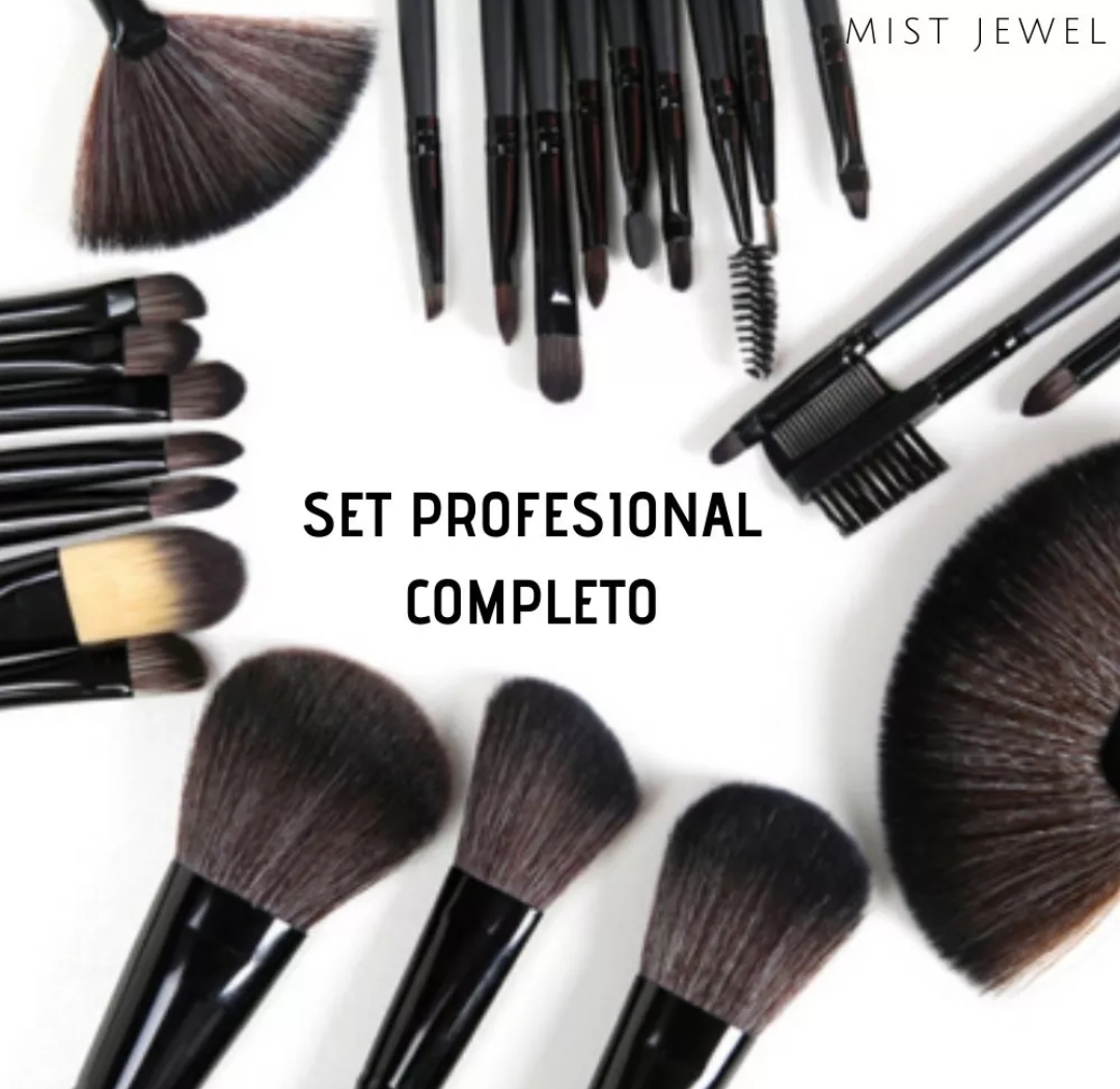 Brochas De Maquillaje Kit 24 Pcs Para Maquillaje Profesional
