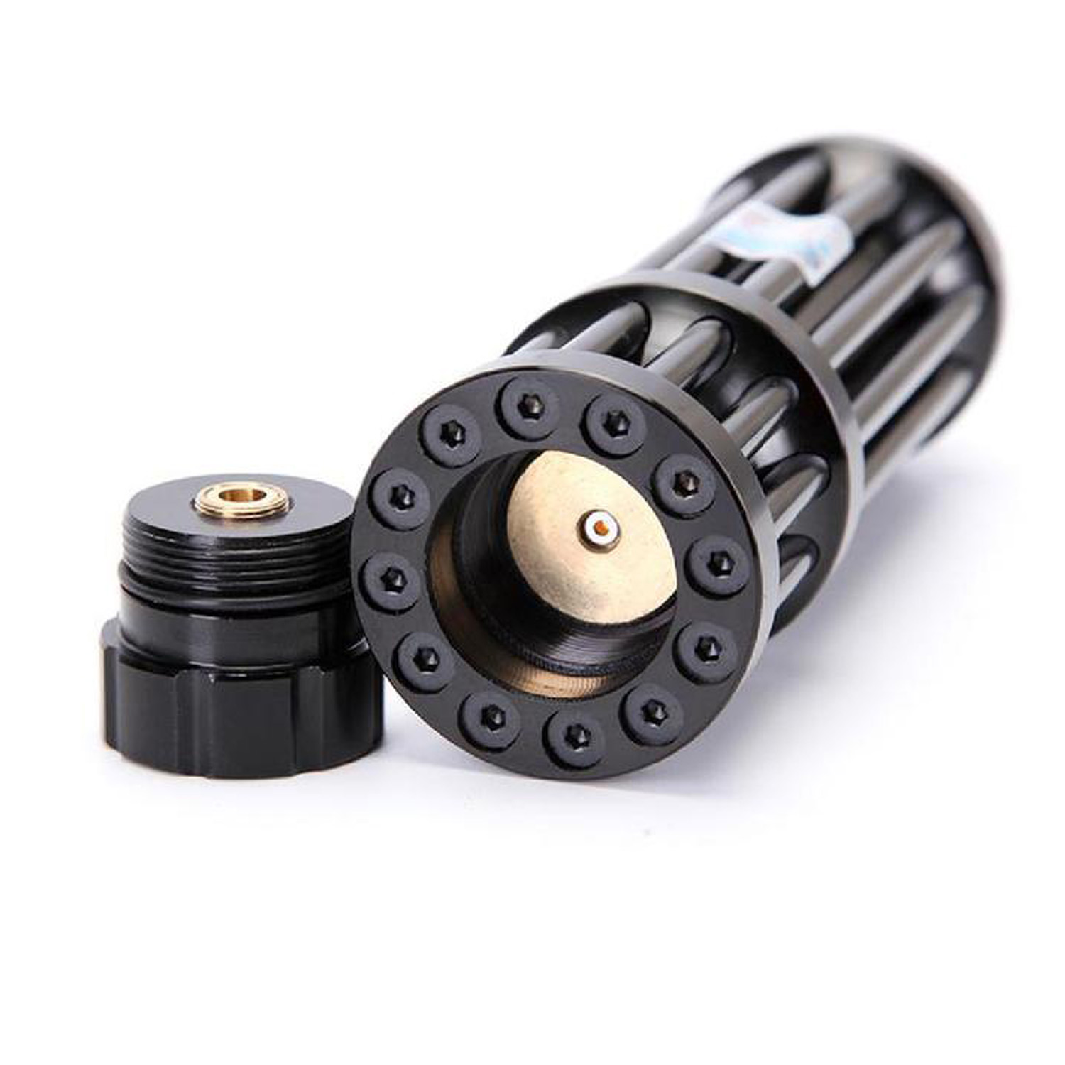 Rayo Láser para Quemar MXLZK-001-30 Potencia 50000mW Alcance 90000m 3,1-3,8V 2 Pilas 16340 Se venden por separado Este Laser Quema, LazzaDark