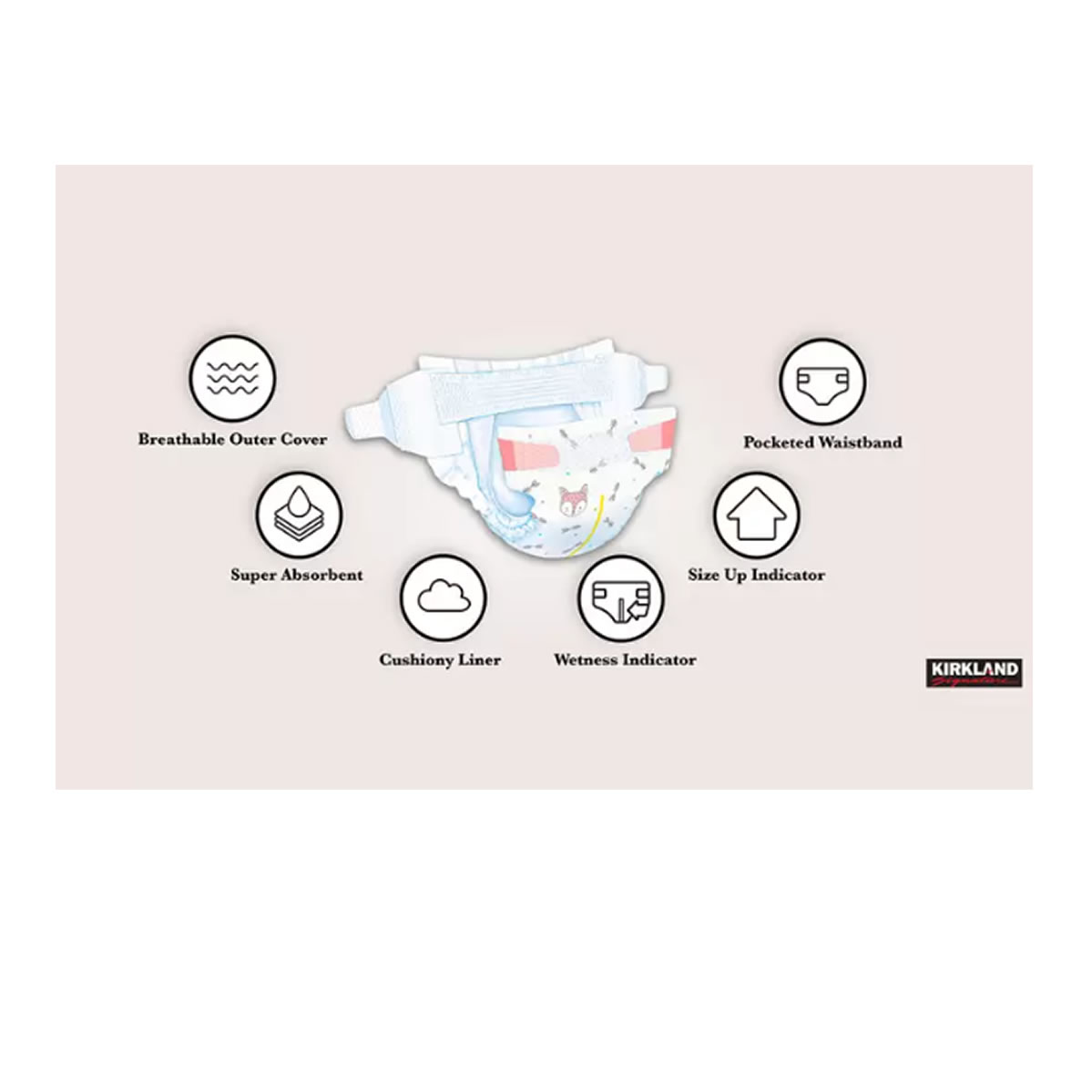 Pañales Etapa 6 Unisex Kirkland Signature 132 piezas