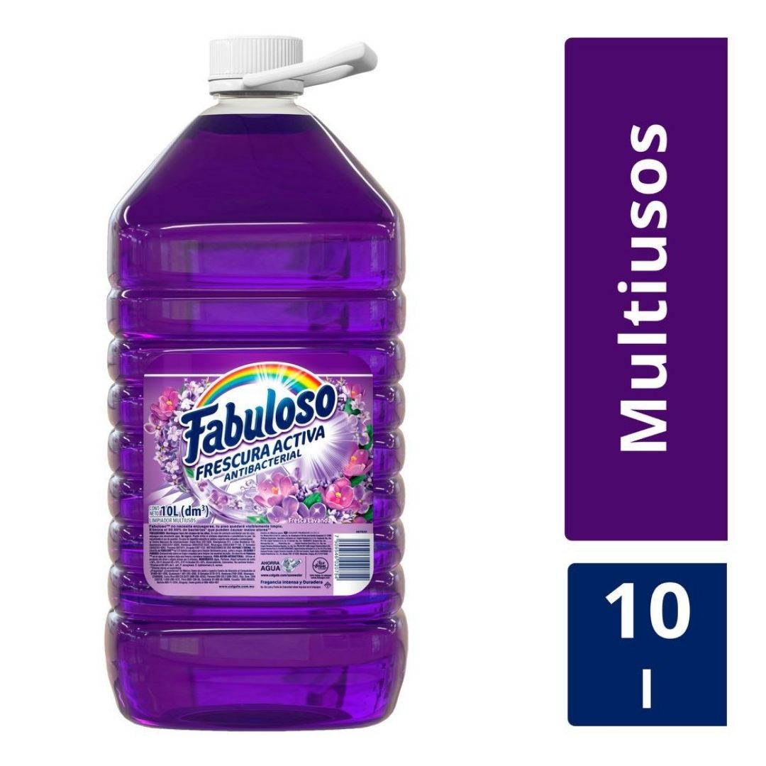 Limpiador Multiusos Fabuloso Frescura Activa Lavanda 10 Litros