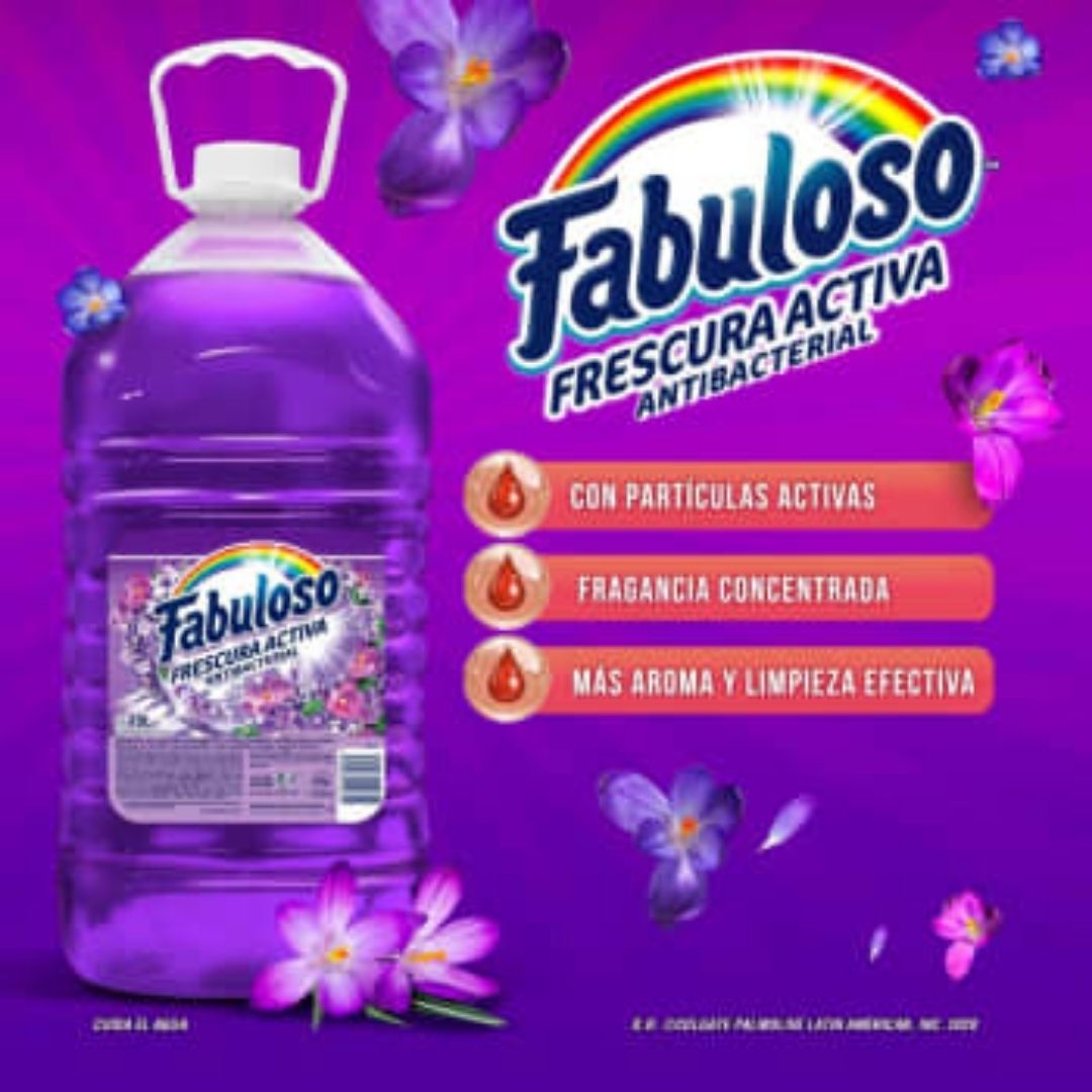 Limpiador Multiusos Fabuloso Frescura Activa Lavanda 10 Litros