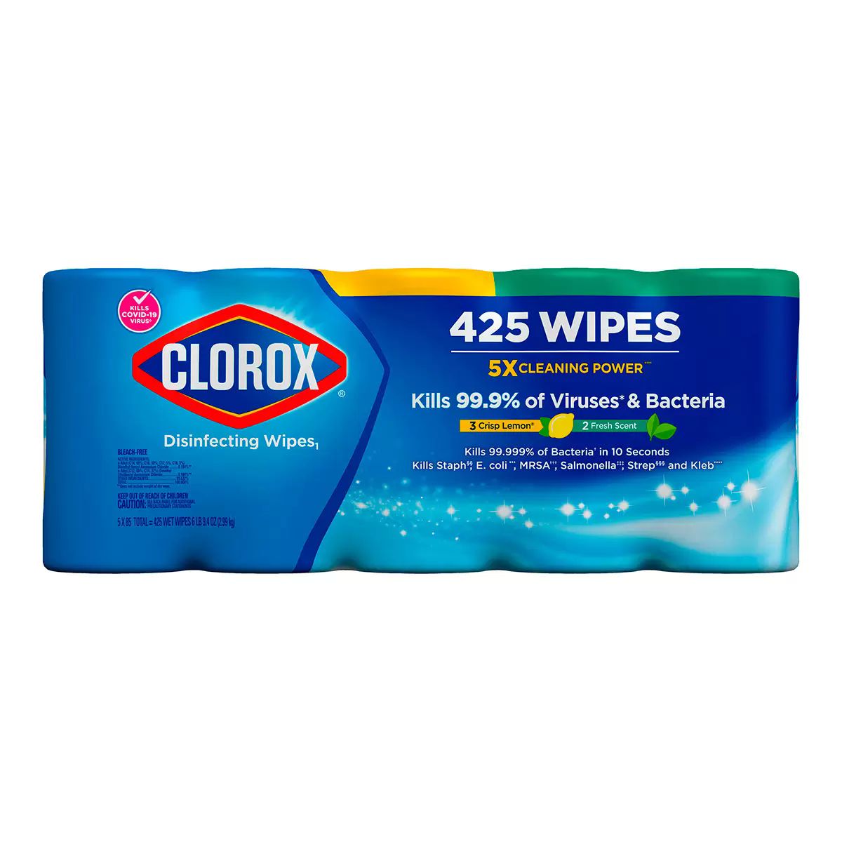 Clorox Toallitas para Limpiar y Desinfectar 5 Unidades / 85