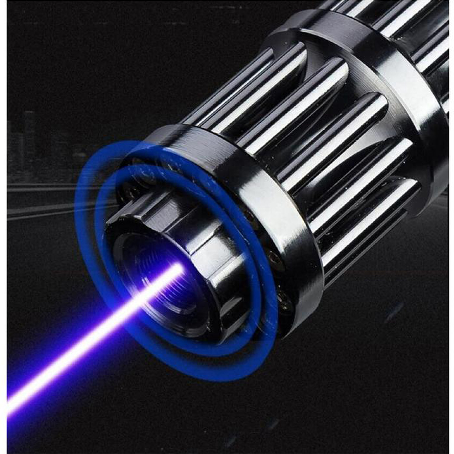 Láser Azul Quemador MXLZK-001-17 Potencia 50000mW Alcance 90000m 3,1-3,8V 2 Pilas 16340 Se venden por separado Este Laser Quema, LazzaDark