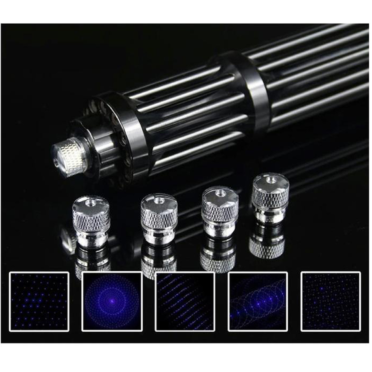 Láser Azul Quemador MXLZK-001-17 Potencia 50000mW Alcance 90000m 3,1-3,8V 2 Pilas 16340 Se venden por separado Este Laser Quema, LazzaDark