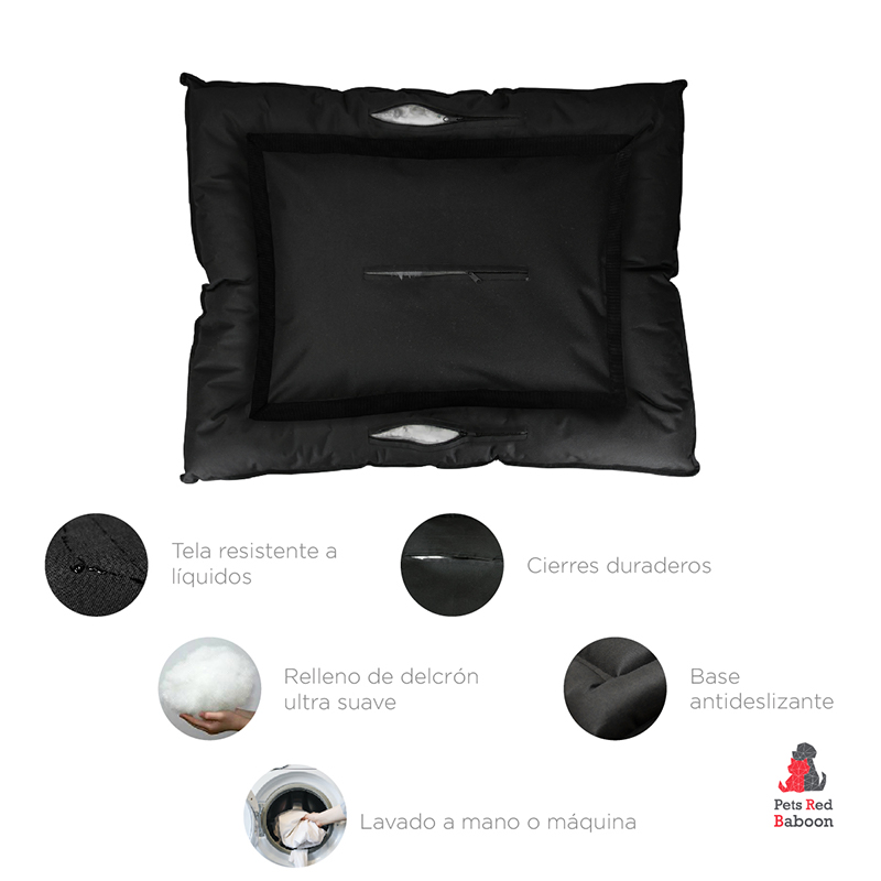 Camita Para Perro Colchón Mascota Extra Grande Marca Pets Red Baboon Modelo Roni