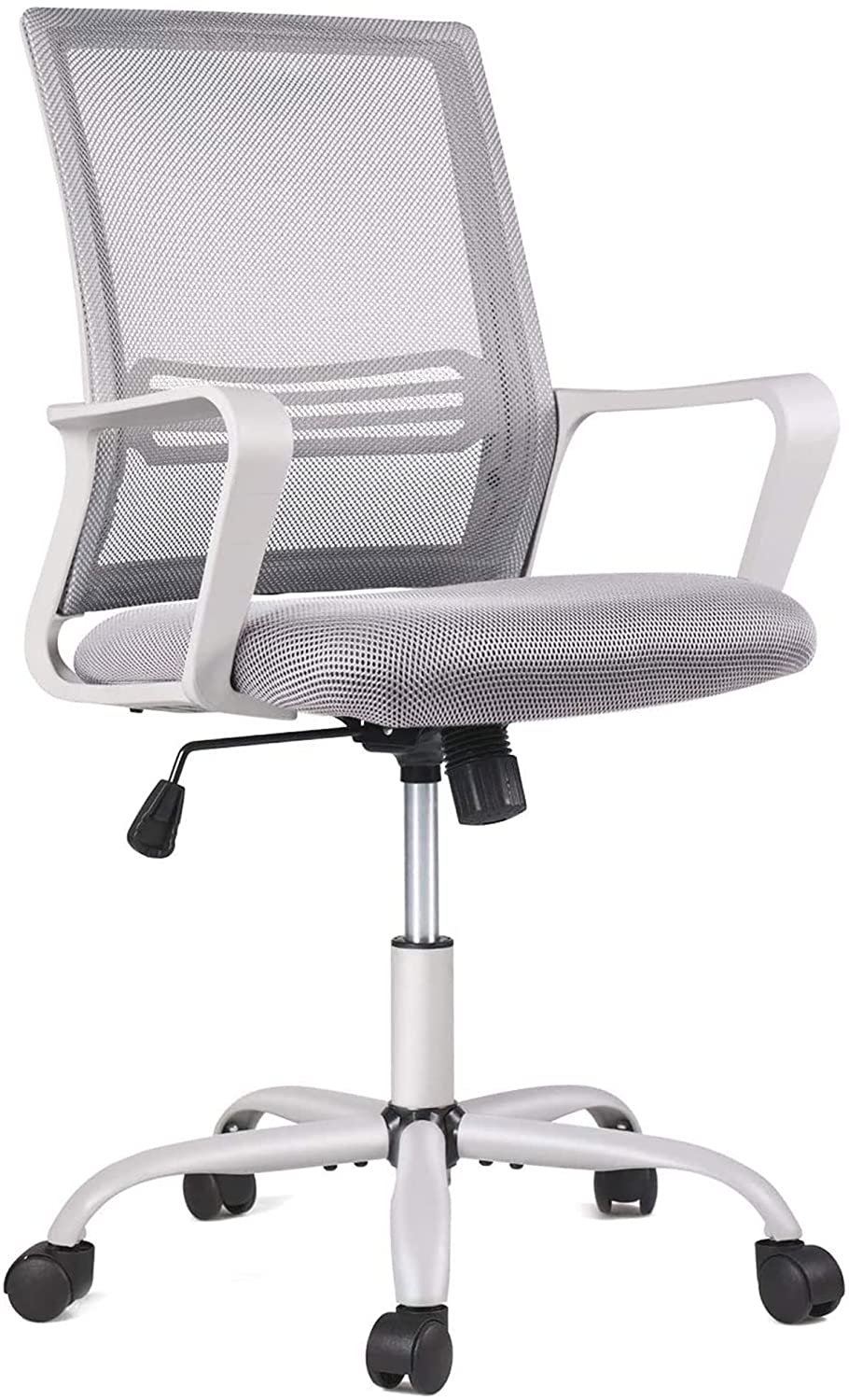 Silla de Escritorio Ergonomica para Oficina Giratoria-Gris