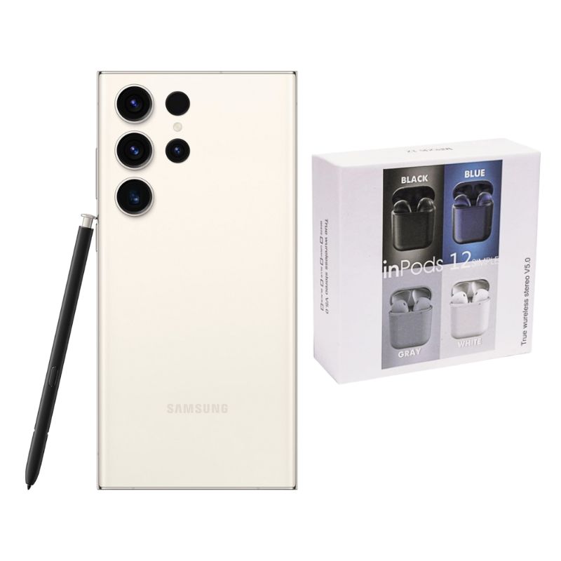 Galaxy S23 Ultra 1TB Beige Snapdragon Desbloqueado + Audífonos Genéricos