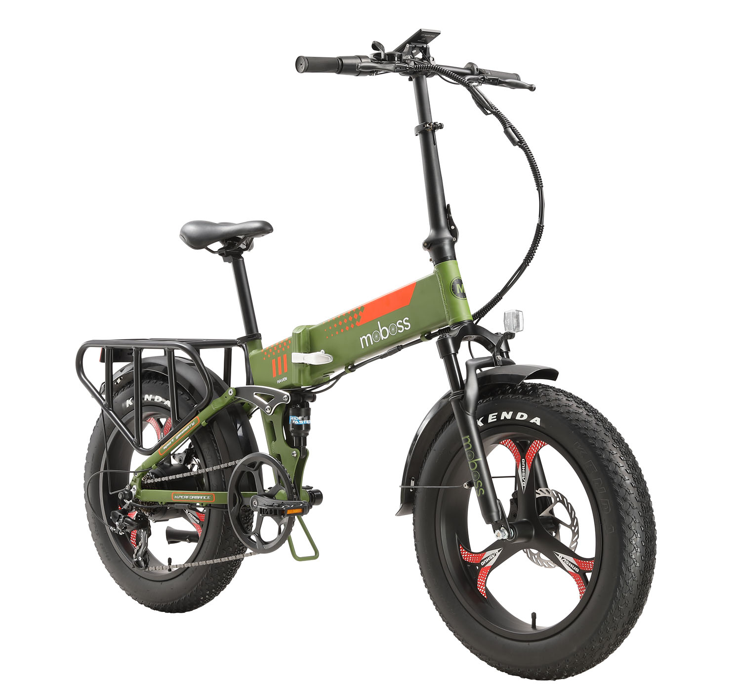 Bicicleta Eléctrica Plegable MTB Moboss Ebike Raven 250W 20"