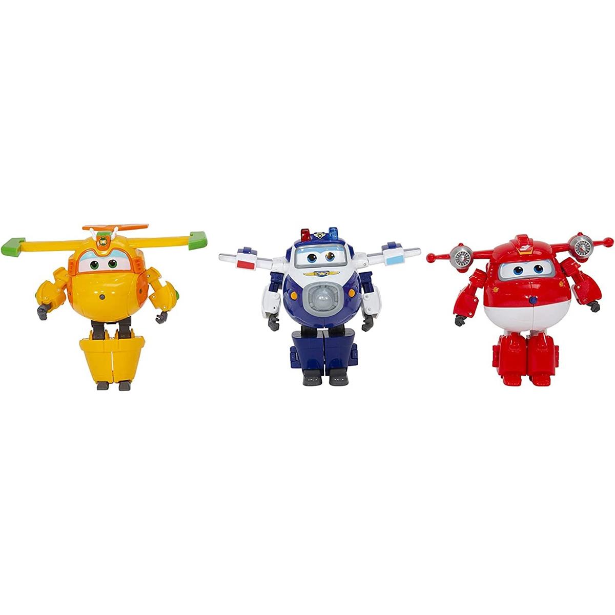 Super Wings Team Amigos Super Cargados Jett, Bucky Y Paul