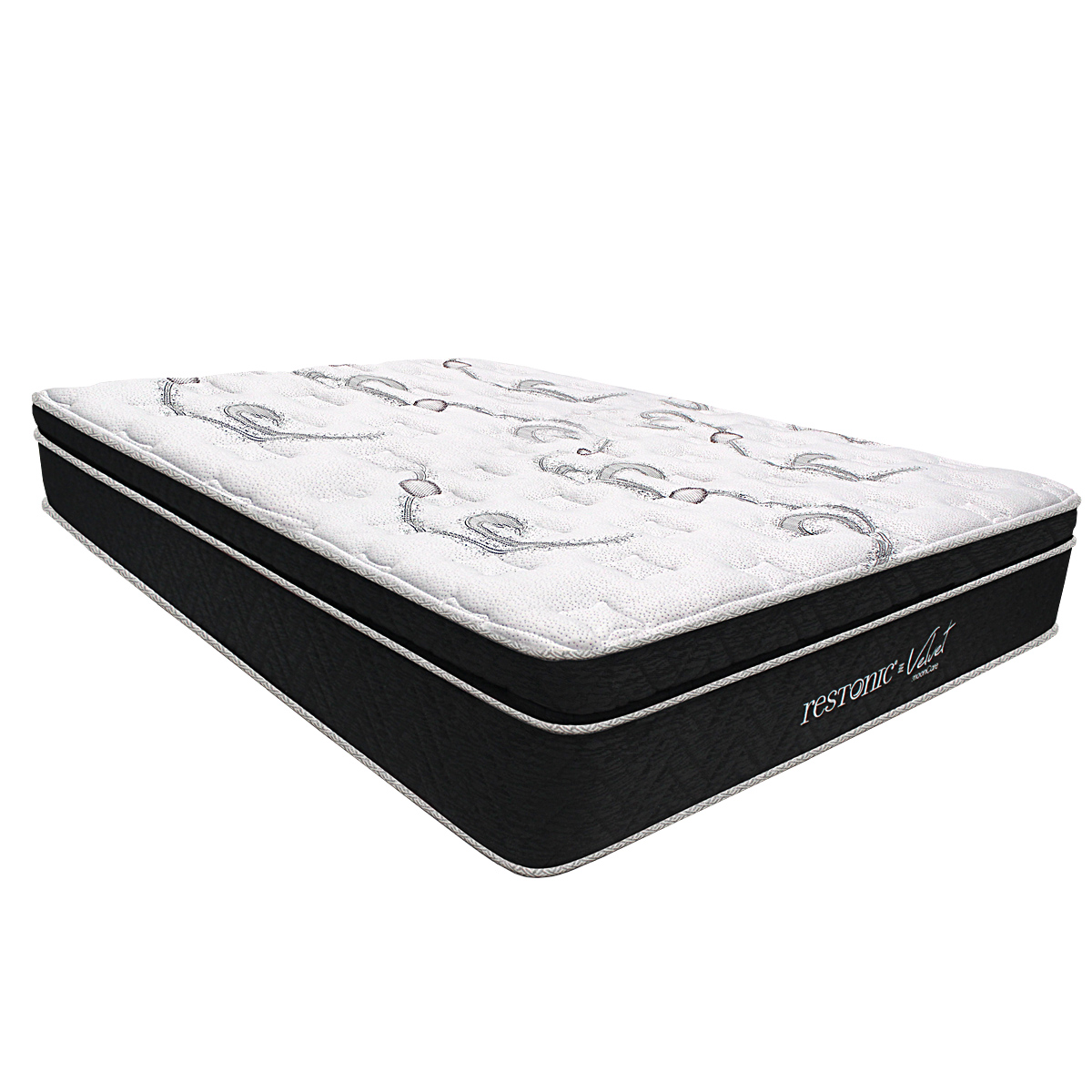 Colchón Queen Restonic Velvet Mooncare