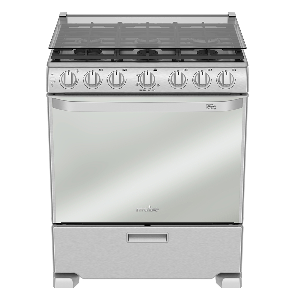 Estufa de Piso 76 cm (30 pulgadas) Inoxidable Mabe - DEM7673CFIX2