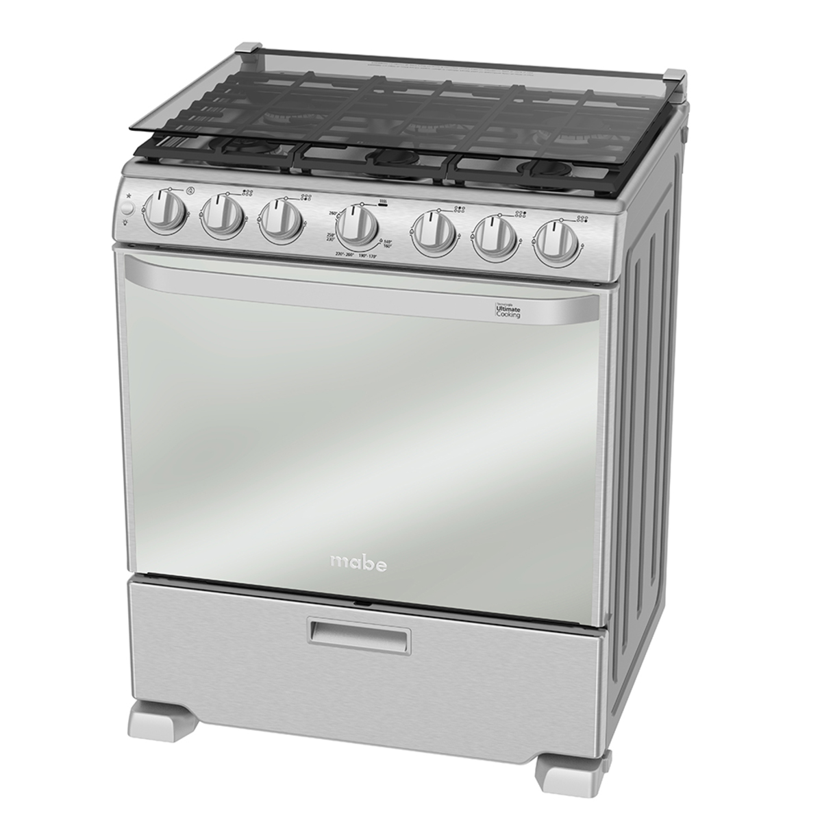 Estufa de Piso 76 cm (30 pulgadas) Inoxidable Mabe - DEM7673CFIX2