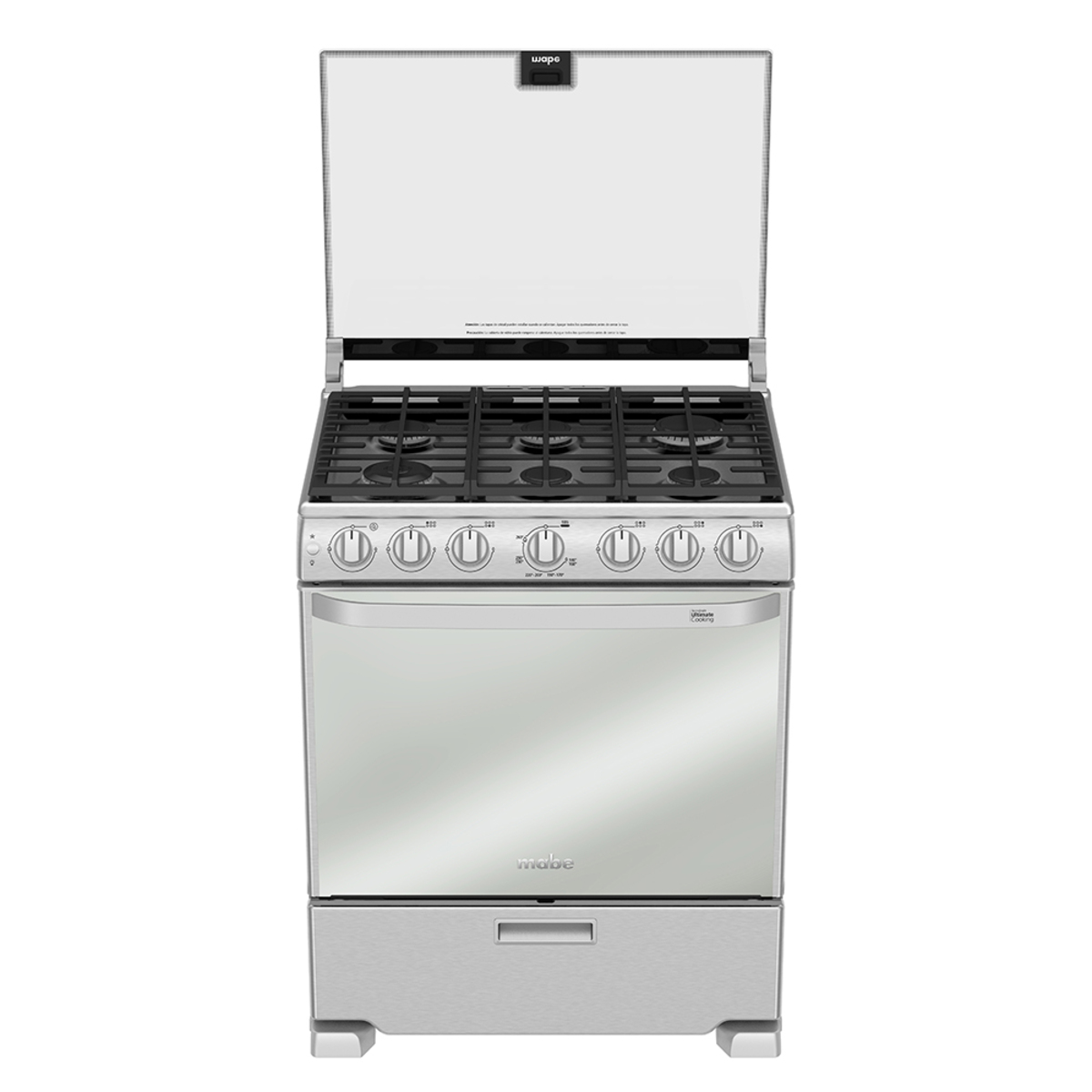 Estufa de Piso 76 cm (30 pulgadas) Inoxidable Mabe - DEM7673CFIX2