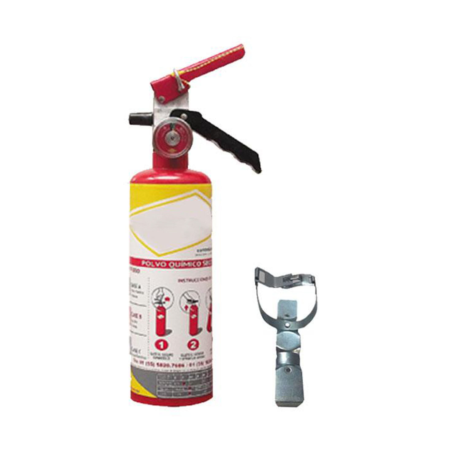 Extintores de Auto Precios MXFCR-003-4 Clase ABC Tipo PQS Fosfato mono amónico y Sulfato de amonio 2Kg FireCar