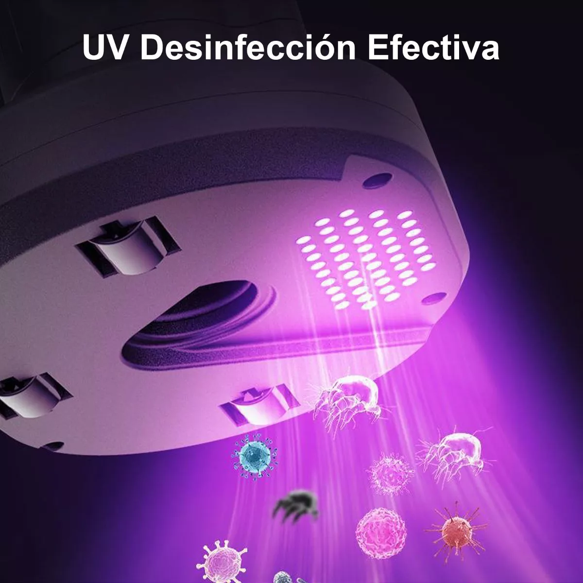 Aspiradora Para Auto Portatil De Mano Inalambrica Con Uv