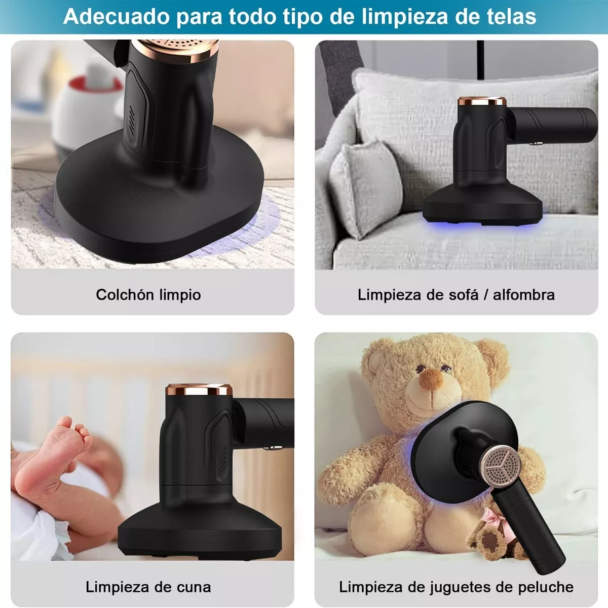 Aspiradora Para Auto Portatil De Mano Inalambrica Con Uv