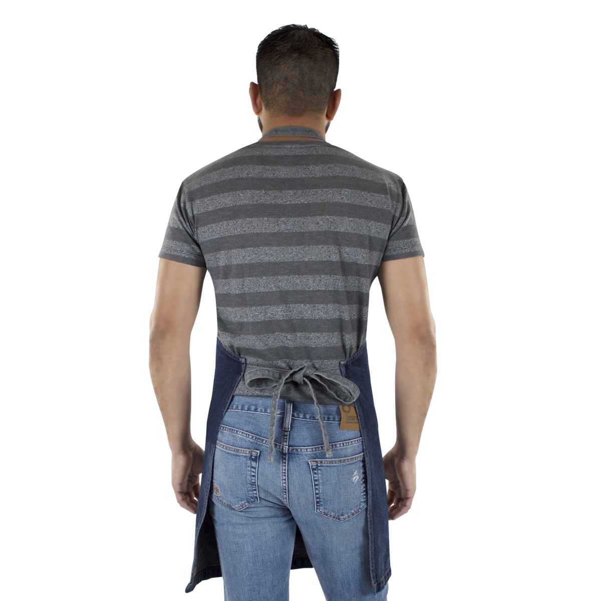 Mandil De Mezclilla Innermotion Azul Marino Estilo Apron #1 Unisex
