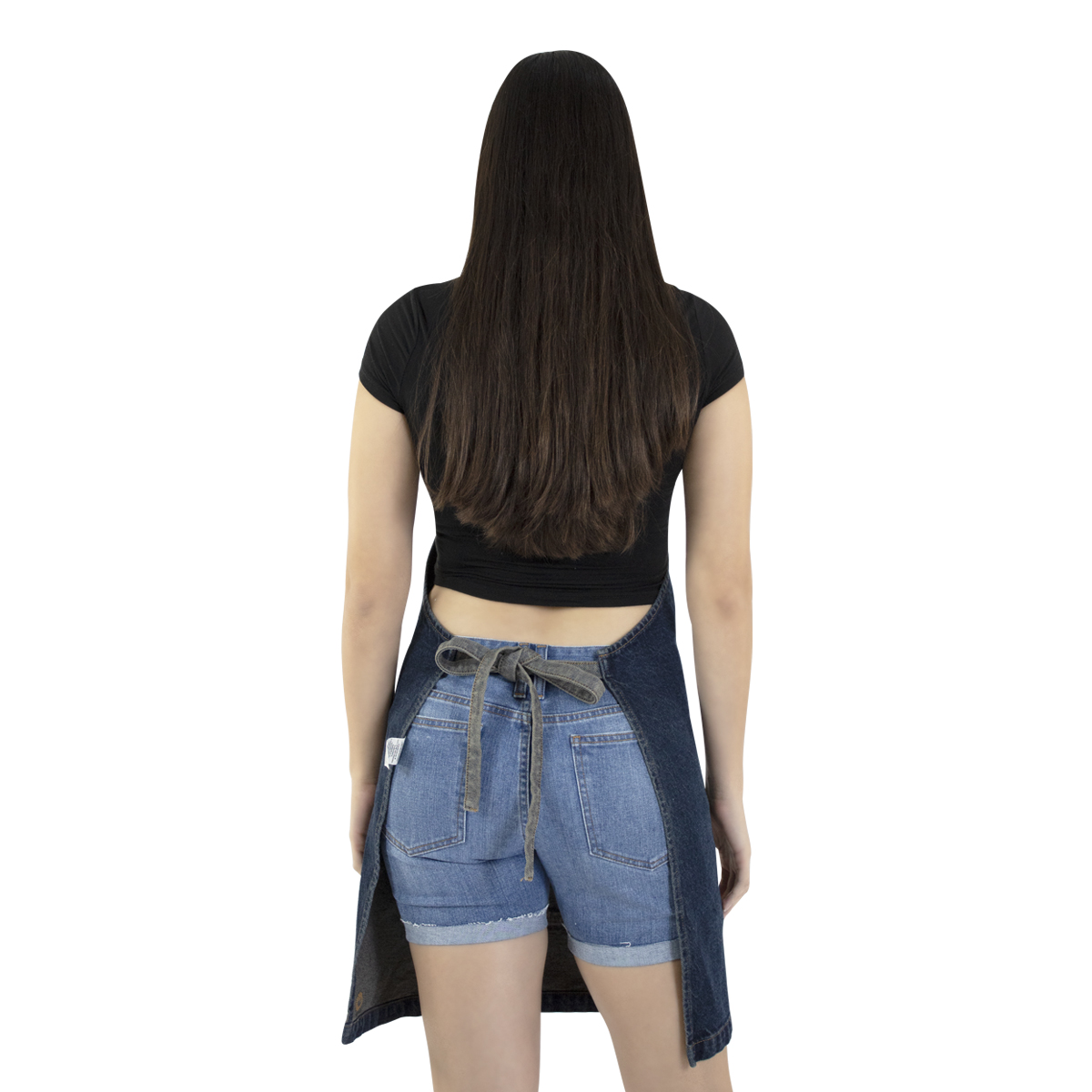 Mandil De Mezclilla Innermotion Azul Marino Estilo Apron #1 Unisex