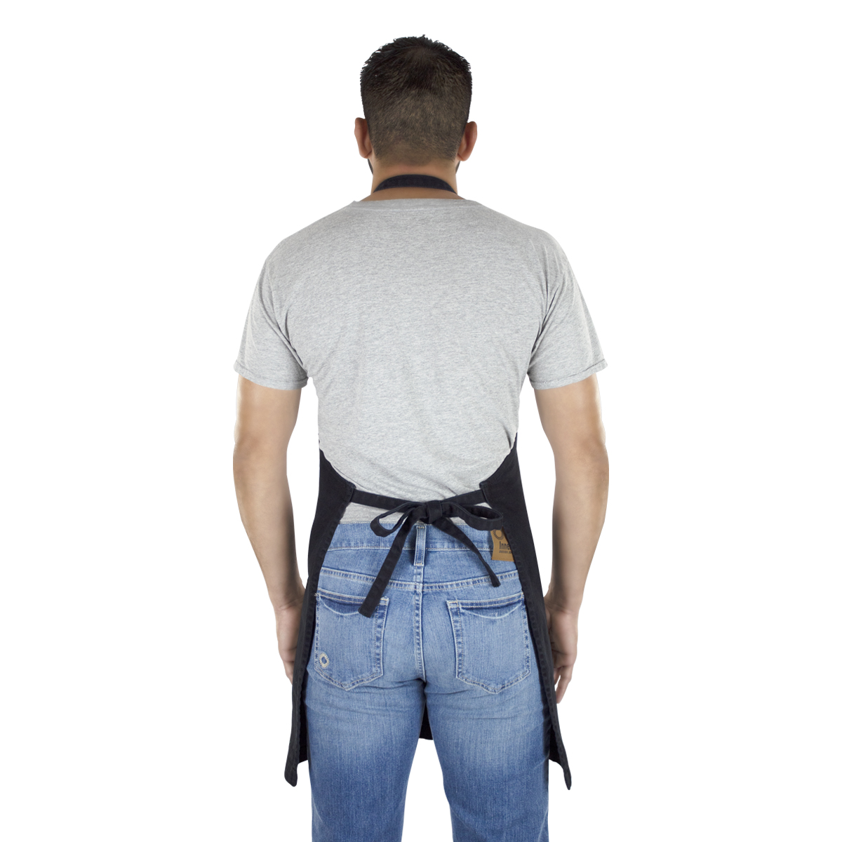 Mandil De Mezclilla Innermotion Negro Estilo Apron #1B Unisex