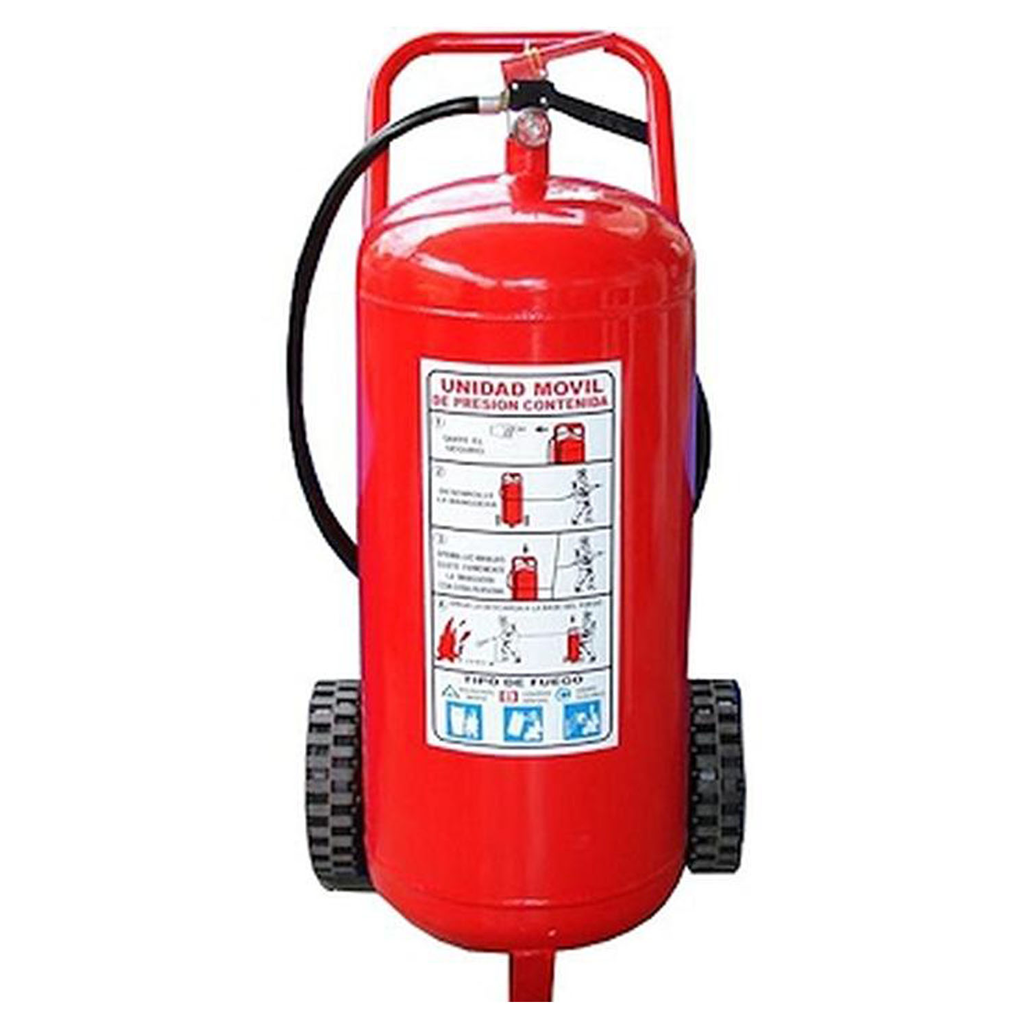 Extintores Portatiles Industriales MXKFI-002-8 Clase ABC Tipo PQS Fosfato mono amónico y Sulfato de amonio 50Kg KartFire