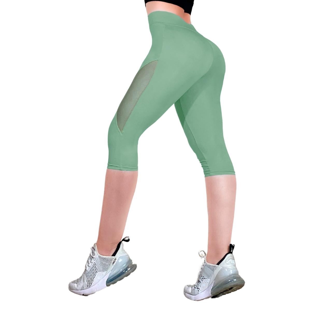 Capri De Mujer Leggings Lycra Malla Corta Bermudas