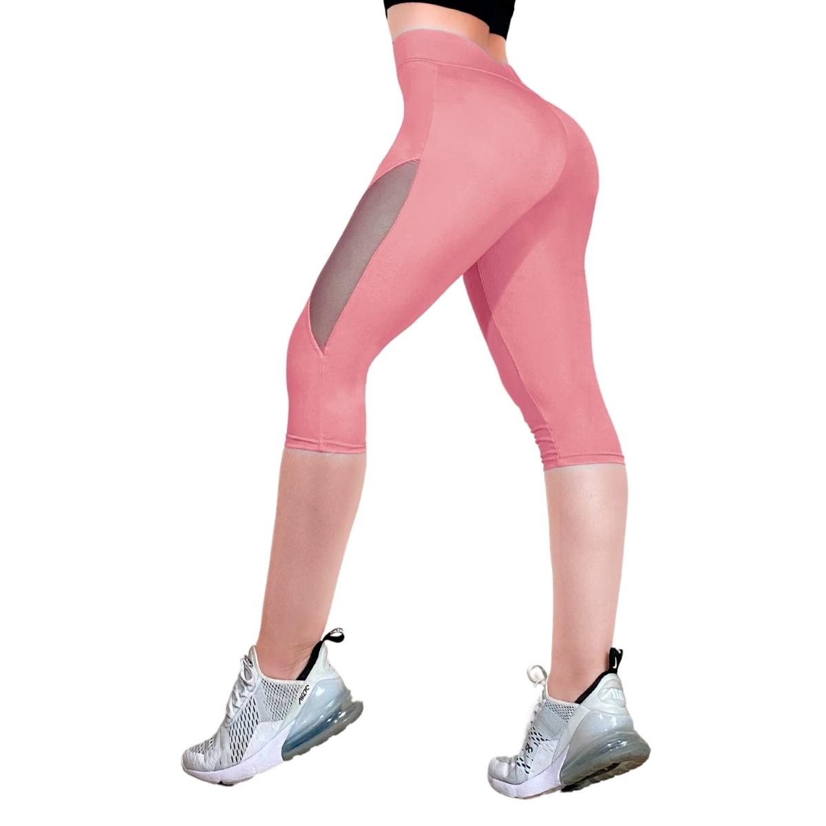 Capri De Mujer Leggings Lycra Malla Corta Bermudas