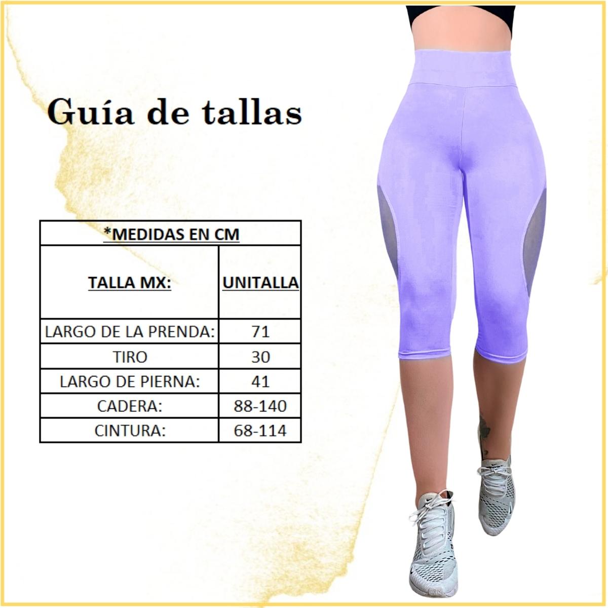 Capri De Mujer Leggings Lycra Malla Corta Bermudas