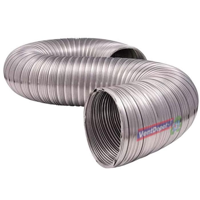 Pulgada Mangueras Flexibles Aire MXAFX-005-6 12" Diámetrox240cm -50a150C 100porcientoAluminio Flexibilidad Alta, AlumFlex