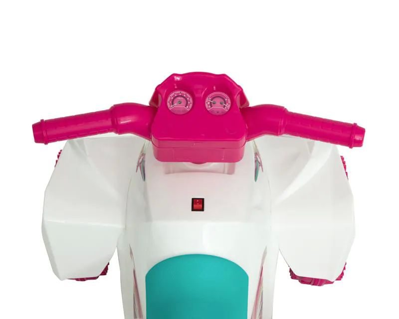 Cuatrimoto montable electrico de unicornio para niñas