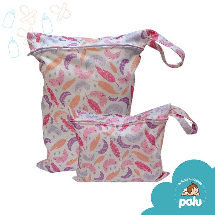Bolsa Impermeable Palu Para Pañales de Tela 2 Tamaños Diferentes