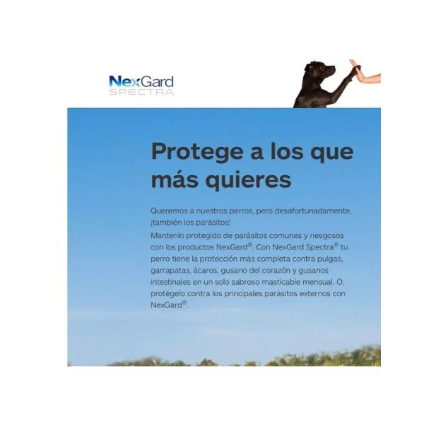 Nexgard Spectra 30.1 - 60 Kg Xl 3tabletas Masticable (rojo)
