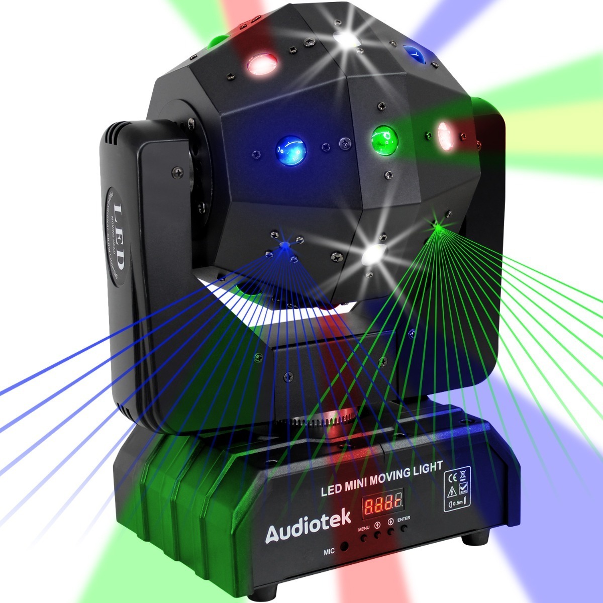 Cabeza Robótica Magic Ball Dj Rgbw Laser Telescopico DMX512