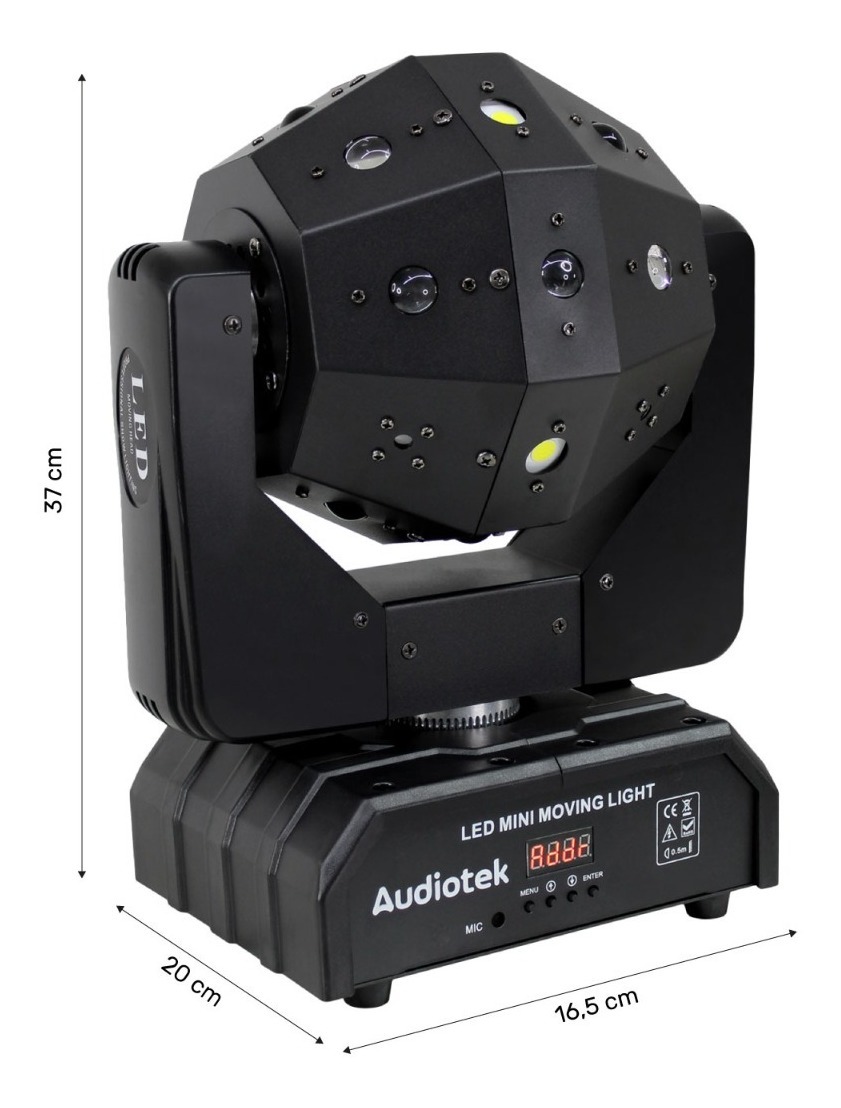 Cabeza Robótica Magic Ball Dj Rgbw Laser Telescopico DMX512