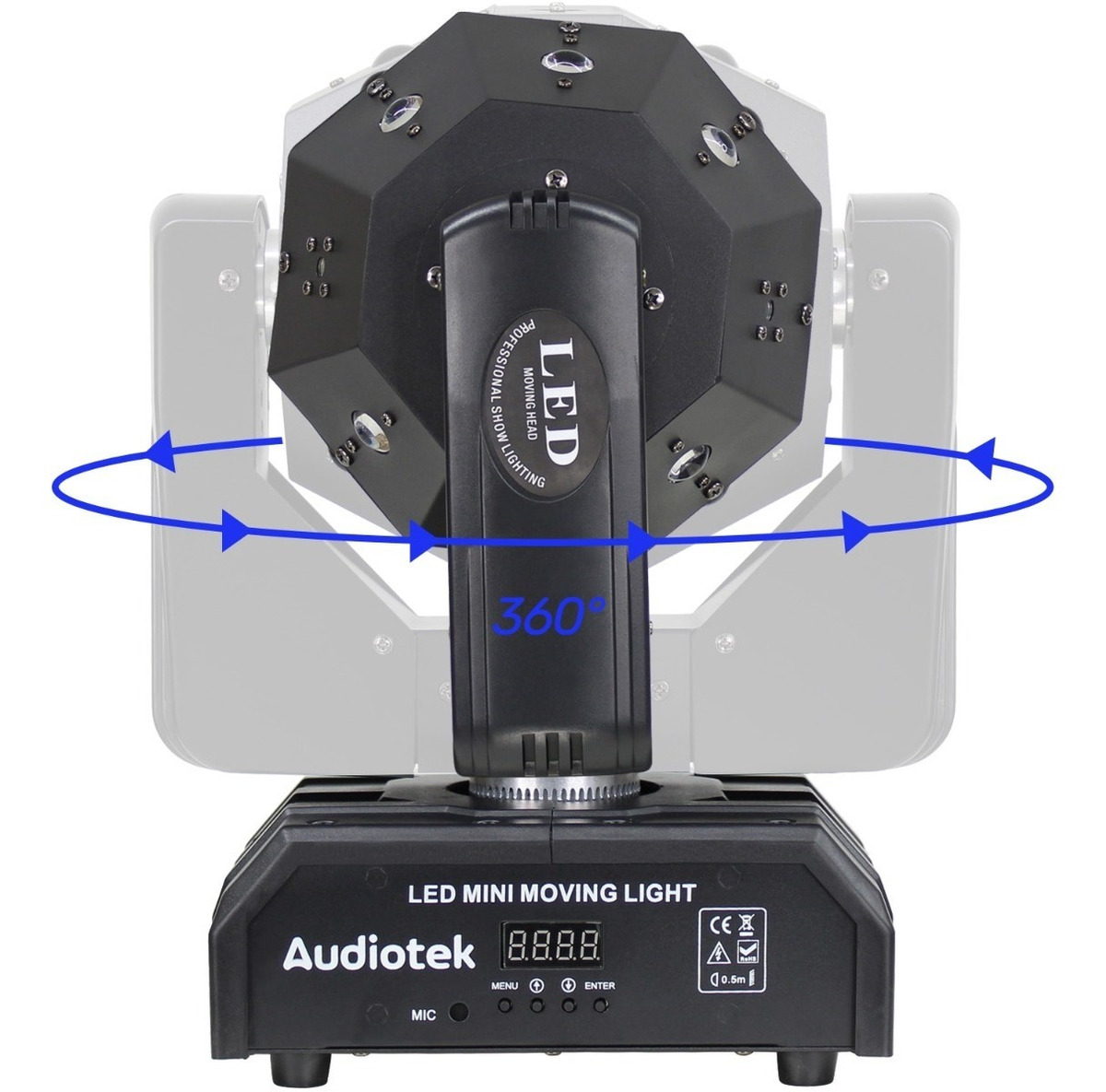 Cabeza Robótica Magic Ball Dj Rgbw Laser Telescopico DMX512