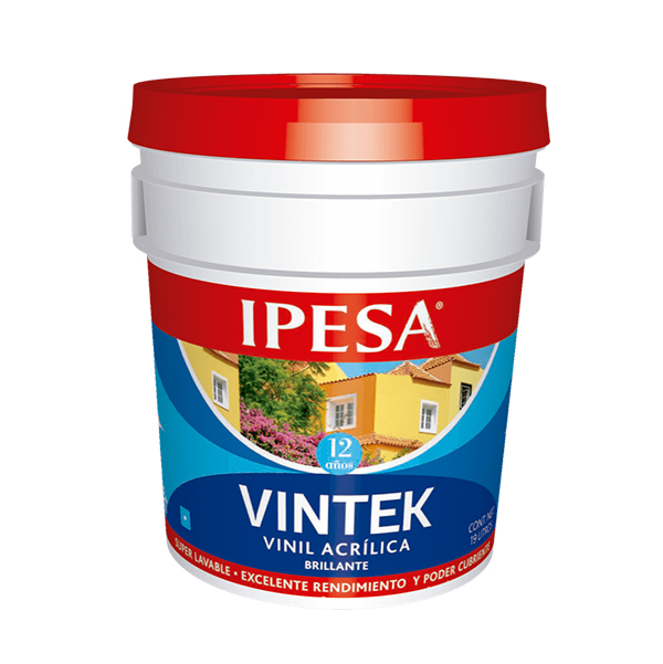 Ipesa vintek pintura vinilica calidad premium cubeta de 4 litros