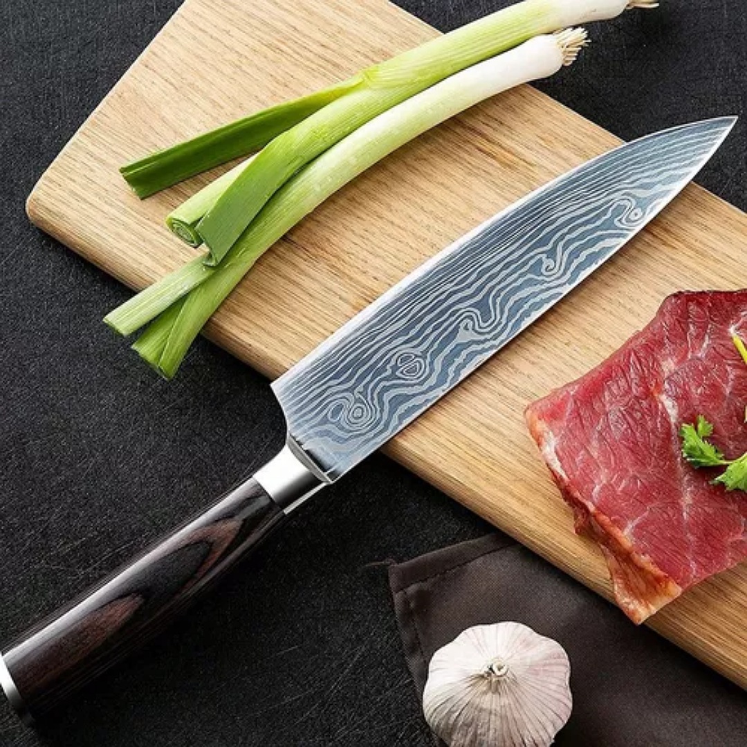 Cuchillo Chef Profesional Japones 8puLG mas Estuche De Regalo