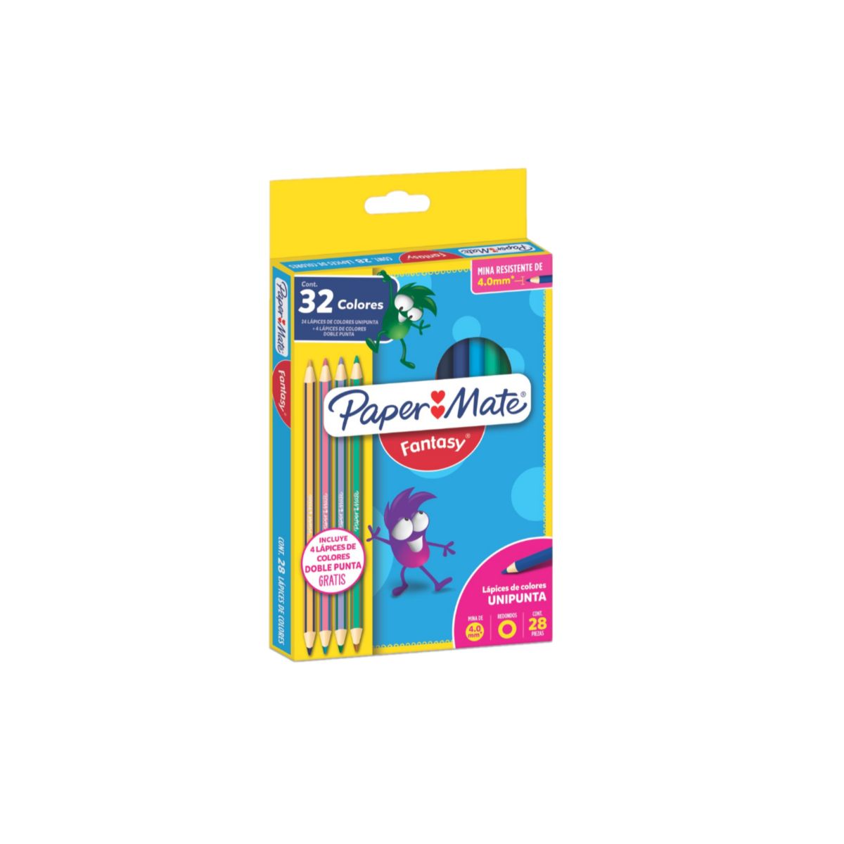Lápices de colores Paper Mate Fantasy redondos 28 pzas