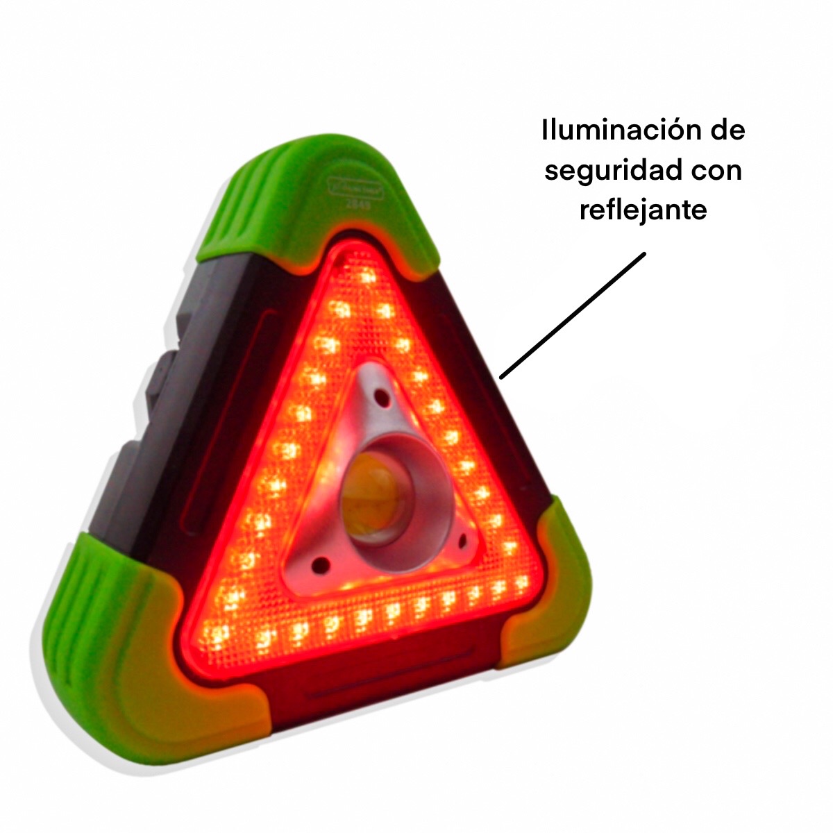 Triangulo Reflejante Vial Solar Emergencia Linterna Portatil Accesorio Automovil