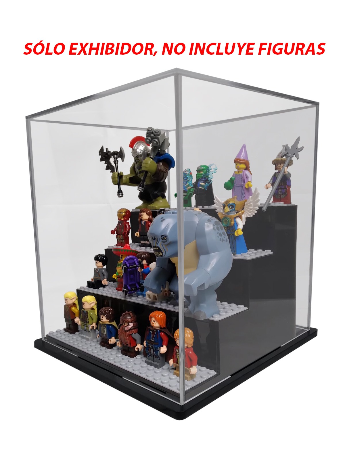 Exhibidor Escalera 4 Niveles Para Figuras Bloques Armables