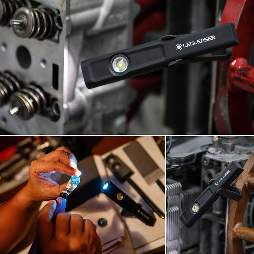 Linterna Recargable de Trabajo iW4R Negra Ledlenser